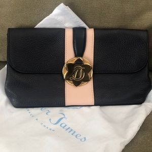 Draper James Leather Clutch
